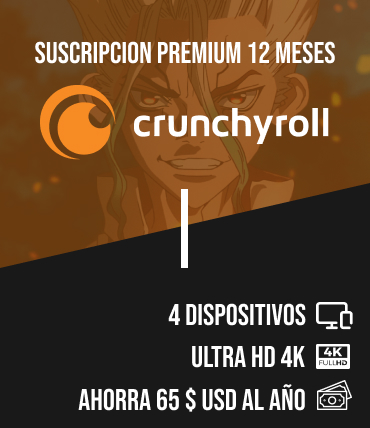 Oferta Crunchyroll por 1 año: 344205 - StartGaming.net